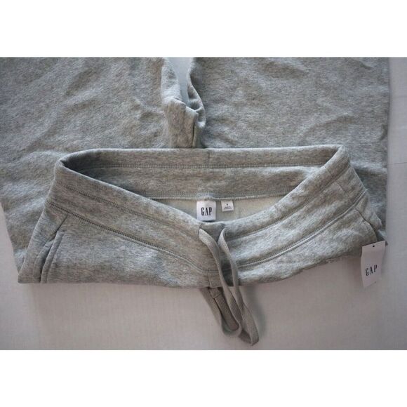 GAP 870261-07 Women's Sz Small Light Heather Gray Logo Fleece Jogger Pants - Picture 3 of 8